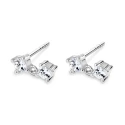 Pendientes Itemporality Plata Baño Rodio y Circonitas Blancas SEA-101-340-UU