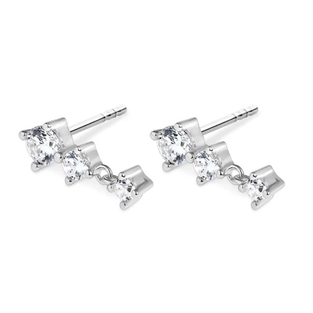 Pendientes Itemporality Plata Baño Rodio y Circonitas blancas SEA-101-342-UU