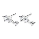 Pendientes Itemporality Plata Baño Rodio y Circonitas blancas SEA-101-342-UU