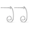 Pendientes Itemporality Barra Roscada Plata Baño Rodio SEA-100-359-UU