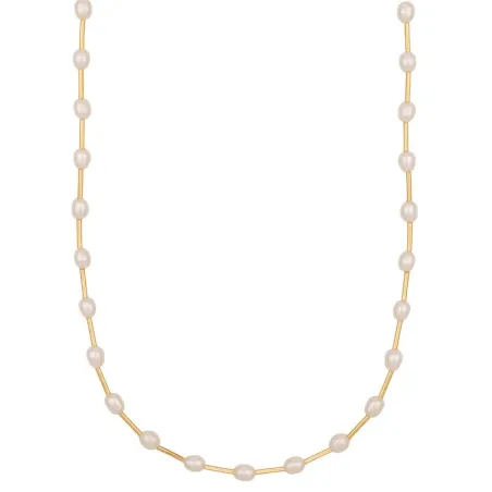 Collar Oro Amarillo 18Kt y Perlas de Grano 1-90495-0-9