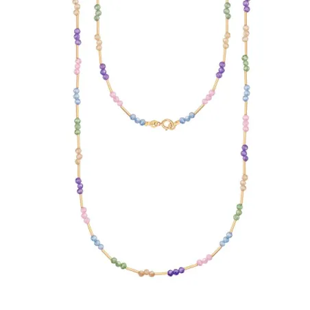 Collar Oro Amarillo 18Kt y Circonitas Multicolor 1-90517-3-9