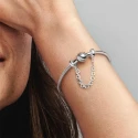 Cadena de Seguridad Pandora Corazones Enlazados 792274C00