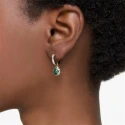 Pendientes Swarovski Stilla Baño Oro, Cristales Blancos y Verdes 5662922