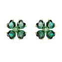 Pendientes Swarovski Idyllia Trébol Baño Oro y Cristales Verdes 5666236