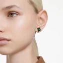 Pendientes Swarovski Idyllia Trébol Baño Oro y Cristales Verdes 5666236