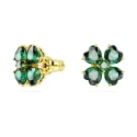 Pendientes Swarovski Idyllia Trébol Baño Oro y Cristales Verdes 5666236