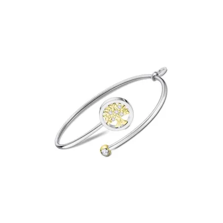 Pulsera Lotus Style Árbol de la Vida Acero Inoxidable Bicolor y Circonitas LS2169-2/B
