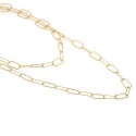 Collar Itemporality Anello Plata Baño Oro Eslabones Rectangulares SNL-200-099-UU