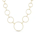 Collar Itemporality Anello Plata Baño Oro Eslabones Redondos y Rectangulares SNL-200-104-UU
