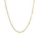 Collar Itemporality Anello Plata Baño Oro Cadena Cuerda Enroscada y bolitas SNL-200-135-UU