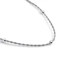 Collar Itemporality Fábula Plata Cadena Retrocida y Esferas SNL-100-124-UU