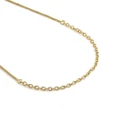 Collar Itemporality Fábula Plata Baño Oro Cadena Serpiente y Eslabones Nudo SNL-200-112-UU