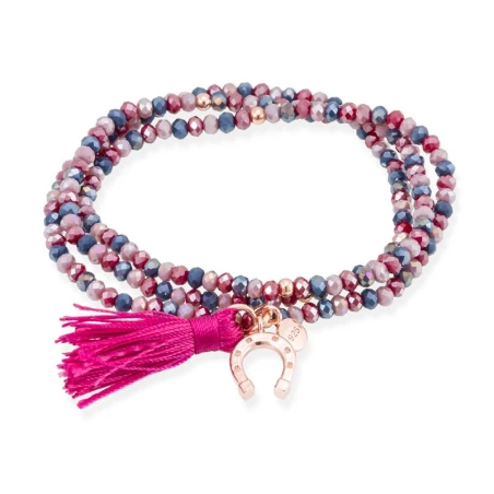 Pulsera Marina García Zen Rosa Herradura Plata Baño Oro Rosa 90573UH