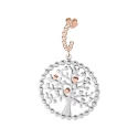 Pendientes Morellato Talismani Árbol de la Vida Acero Inoxidable Plateado y Rosado SAQE12