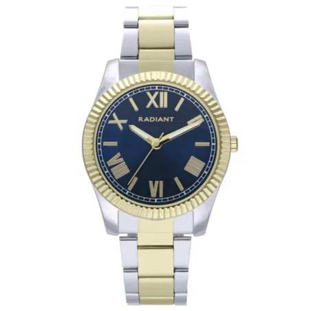 Reloj Radiant Sirene Mujer Plateado, Dorado y Azul Analógico RA582205