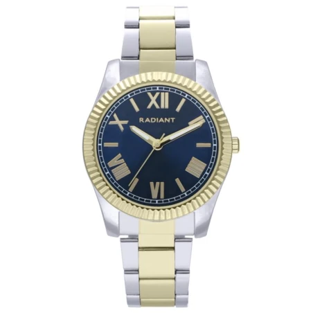 Reloj Radiant Sirene Mujer Plateado, Dorado y Azul Analógico RA582205