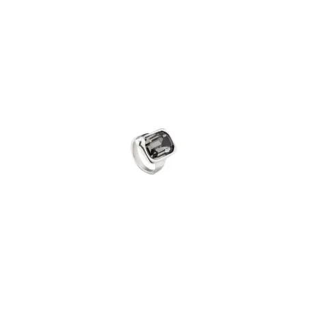 Anillo UNOde50 Unexpected Mujer Baño Plata y Cristal Gris ANI0776MCLMTL