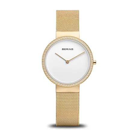 Reloj Bering Classic Mujer Baño Oro Amarillo y Cristales Analógico 14531-330