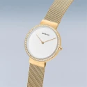 Reloj Bering Classic Mujer Baño Oro Amarillo y Cristales Analógico 14531-330