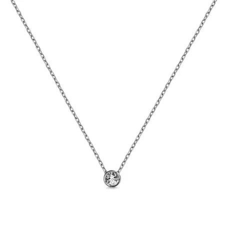 Gargantilla Itemporality Lux Oro Blanco 18Kt y Diamante GNL-101-136-UU