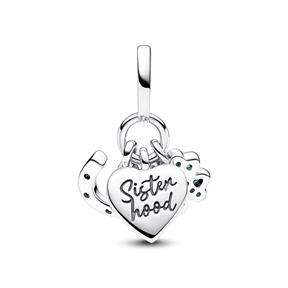 Charm Colgante Pandora Trébol de Cuatro Hojas, Corazón y Herradura 792755C01 2
