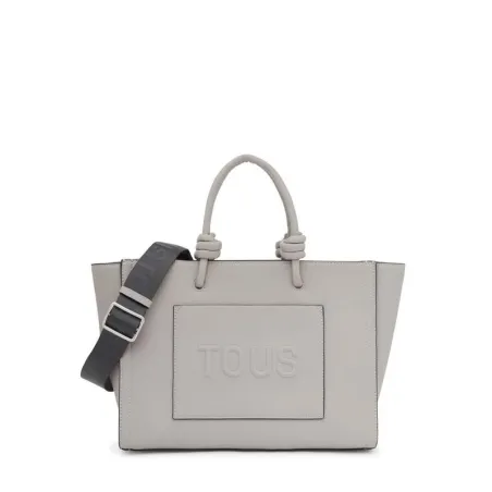 Bolso Shopping Amaya TOUS La Rue New Gris Mediano 395910099
