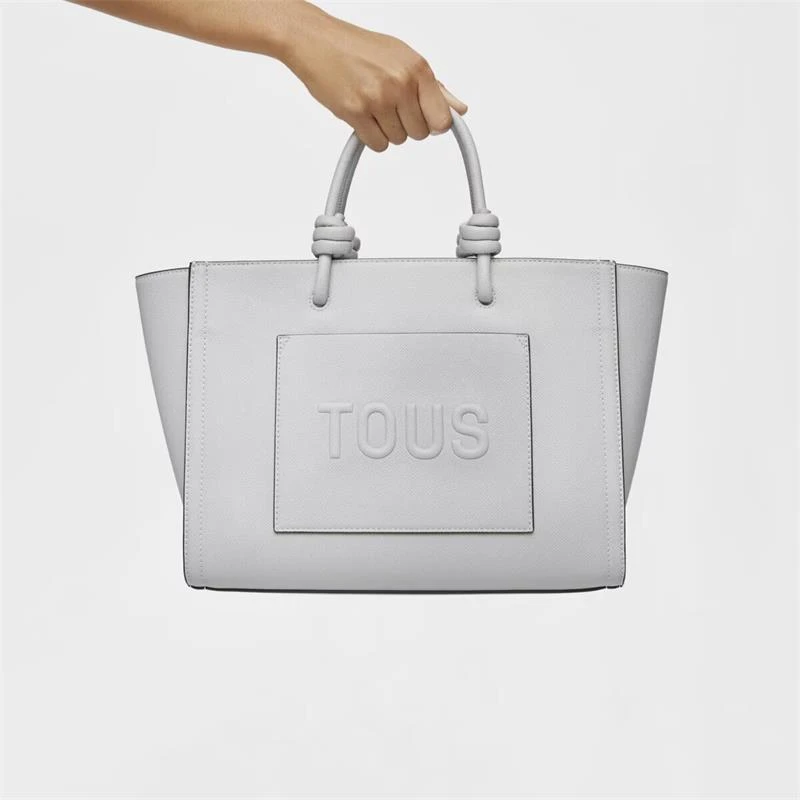 Bolso Shopping Amaya TOUS La Rue New Gris Mediano 395910099
