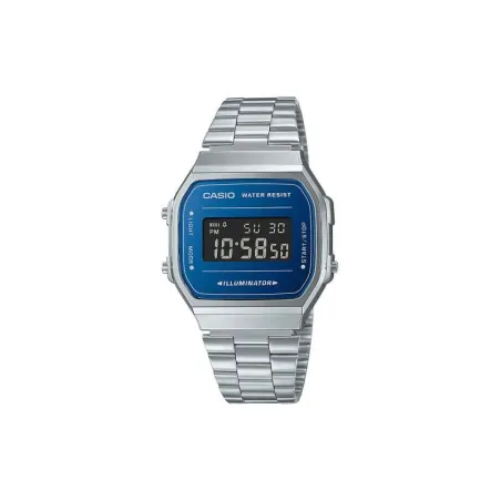 Reloj Casio Collection Hombre Plateado y Azul A168WEM-2BEF