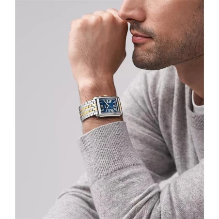 Reloj Fossil Carraway Hombre Plateado, Dorado y Azul Analógico FS6010