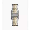 Reloj Fossil Carraway Hombre Plateado, Dorado y Azul Analógico FS6010