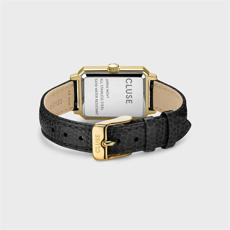 Reloj Cluse Fluette Negro y Dorado Analógico Mujer CW11504