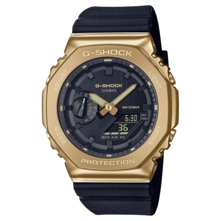 Reloj Casio G-Shock Classic Unisex Negro y Dorado Analógico y Digital GM-2100G-1A9ER