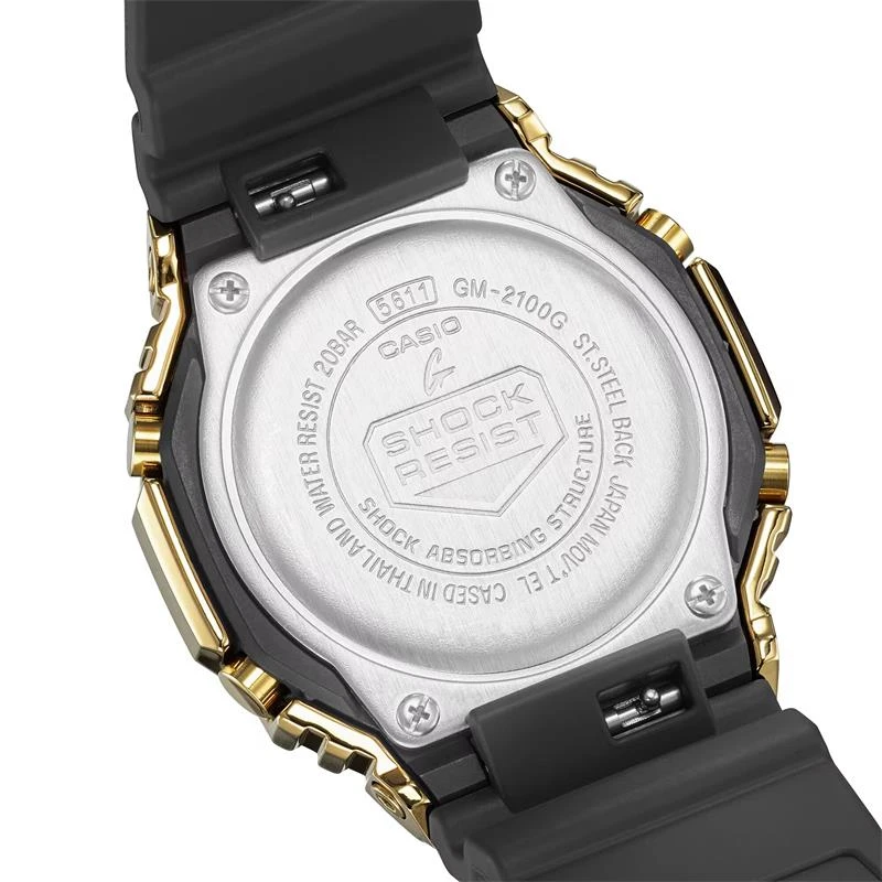 Reloj Casio G-Shock Classic Unisex Negro y Dorado Analógico y Digital GM-2100G-1A9ER