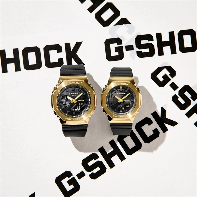 Reloj Casio G-Shock Classic Unisex Negro y Dorado Analógico y Digital GM-2100G-1A9ER