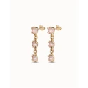 Pendientes UNOde50 Sublime Pink Baño Oro y Cristales Rosa PEN0912RSAORO0U