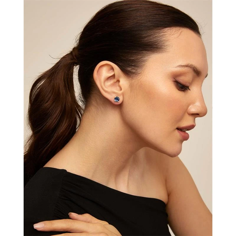 Pendientes UNOde50 Aura Blue Baño Plata y Cristal Azul PEN0913AZUMTL0U