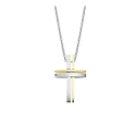 Collar Lotus Style Cruz Plateada y Dorada Hombre LS1984-1/2
