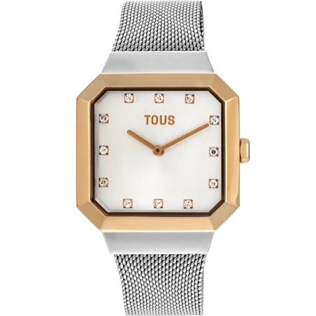 Reloj TOUS Karat Squared Plateado y Rosado Analógico 300358060