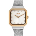 Reloj TOUS Karat Squared Plateado y Rosado Analógico 300358060