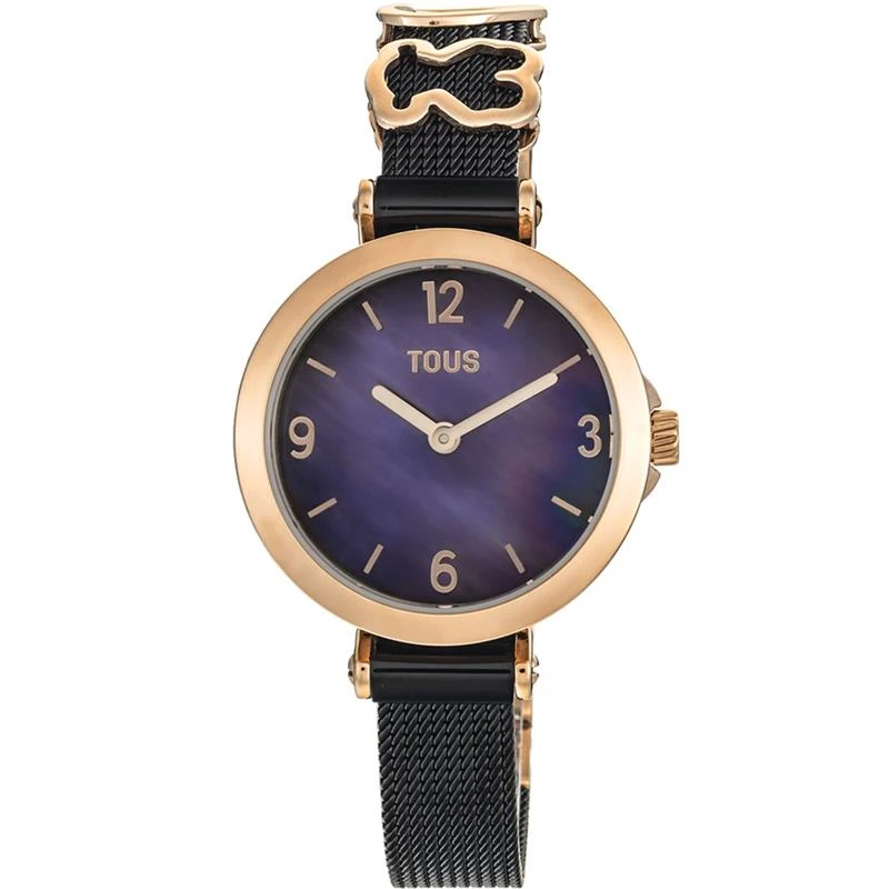 Reloj TOUS Icon Charms Negro y Rosado Analógico 300358200