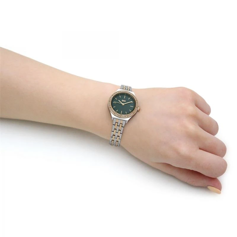 Reloj DKNY Plateado, Dorado y Negro, Analógico Mujer NY6632