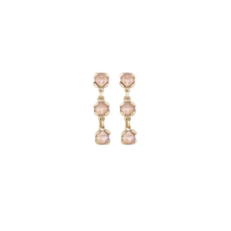 Pendientes UNOde50 Sublime Pink Baño Oro y Cristales Rosa PEN0912RSAORO0U