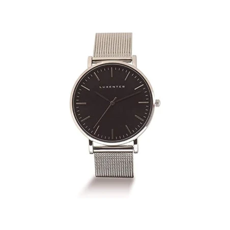 Reloj Luxenter Faru Mujer Plateado y Negro Analógico SS2017WM0100