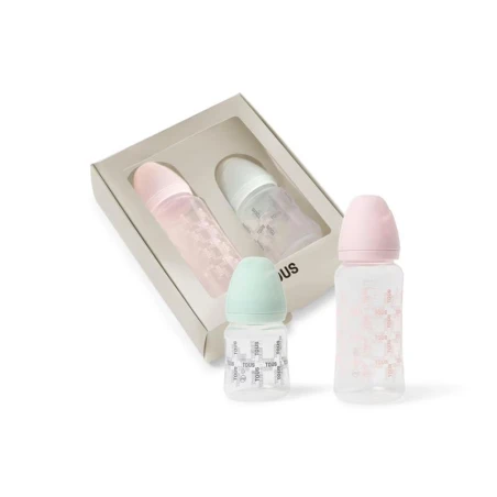 Pack TOUS Baby 2 Biberones Square Rosa 395825542
