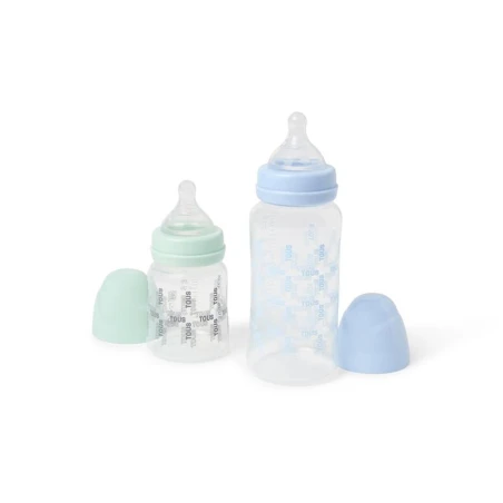 Pack TOUS Baby 2 Biberones Square Azul Celeste SQUARE-1801-00067