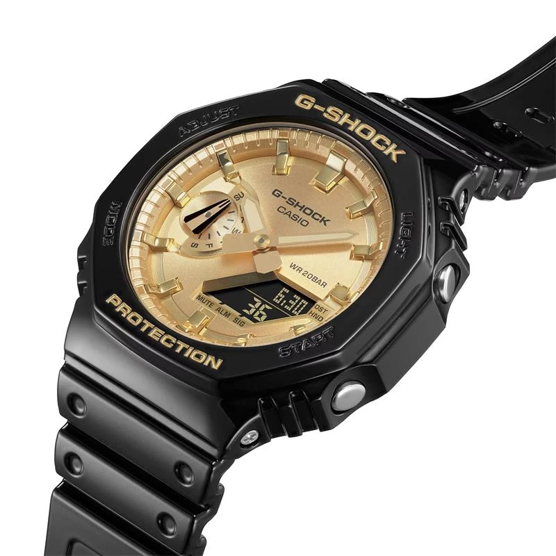 Reloj G-Shock Classics Negro y Dorado Analógico y Digital Unisex GA-2100GB-1AER