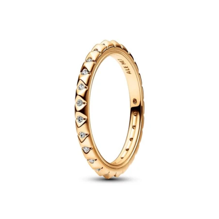 Anillo Pandora Me Pirámides Baño Oro Amarillo y Circonitas 162800C01