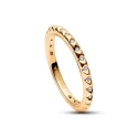 Anillo Pandora Me Pirámides Baño Oro Amarillo y Circonitas 162800C01