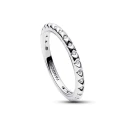 Anillo Pandora Me Pirámides Plata y Circonitas 192800C01